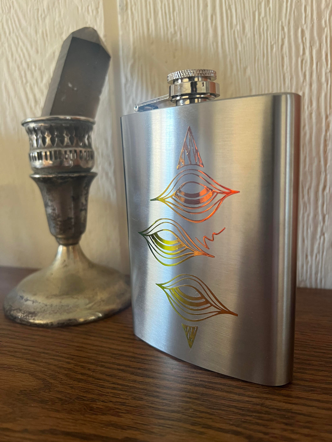 Triple Eye Metal Flask