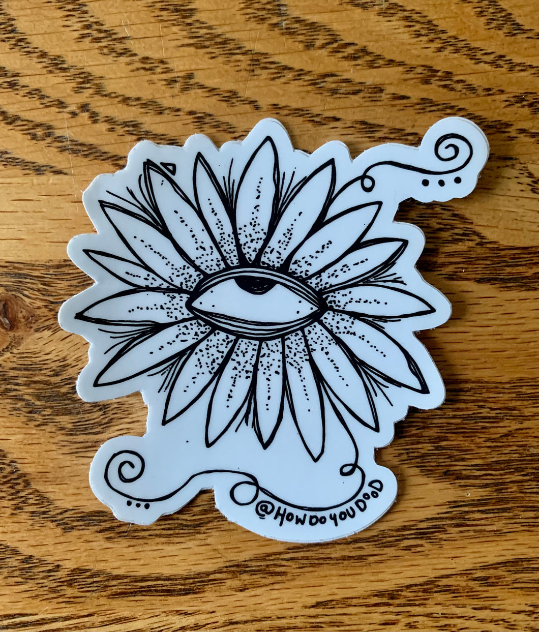 Eyeball Flower Sticker