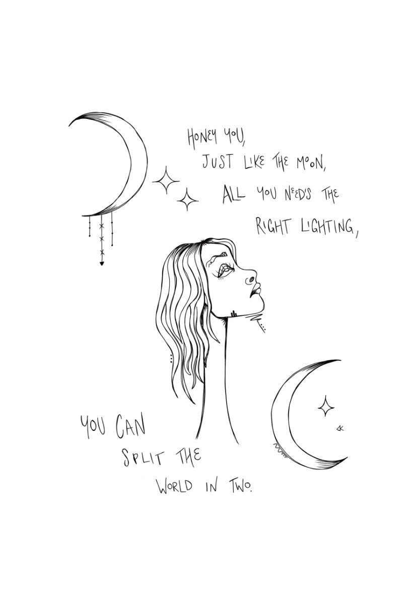 Honey Moooon Print