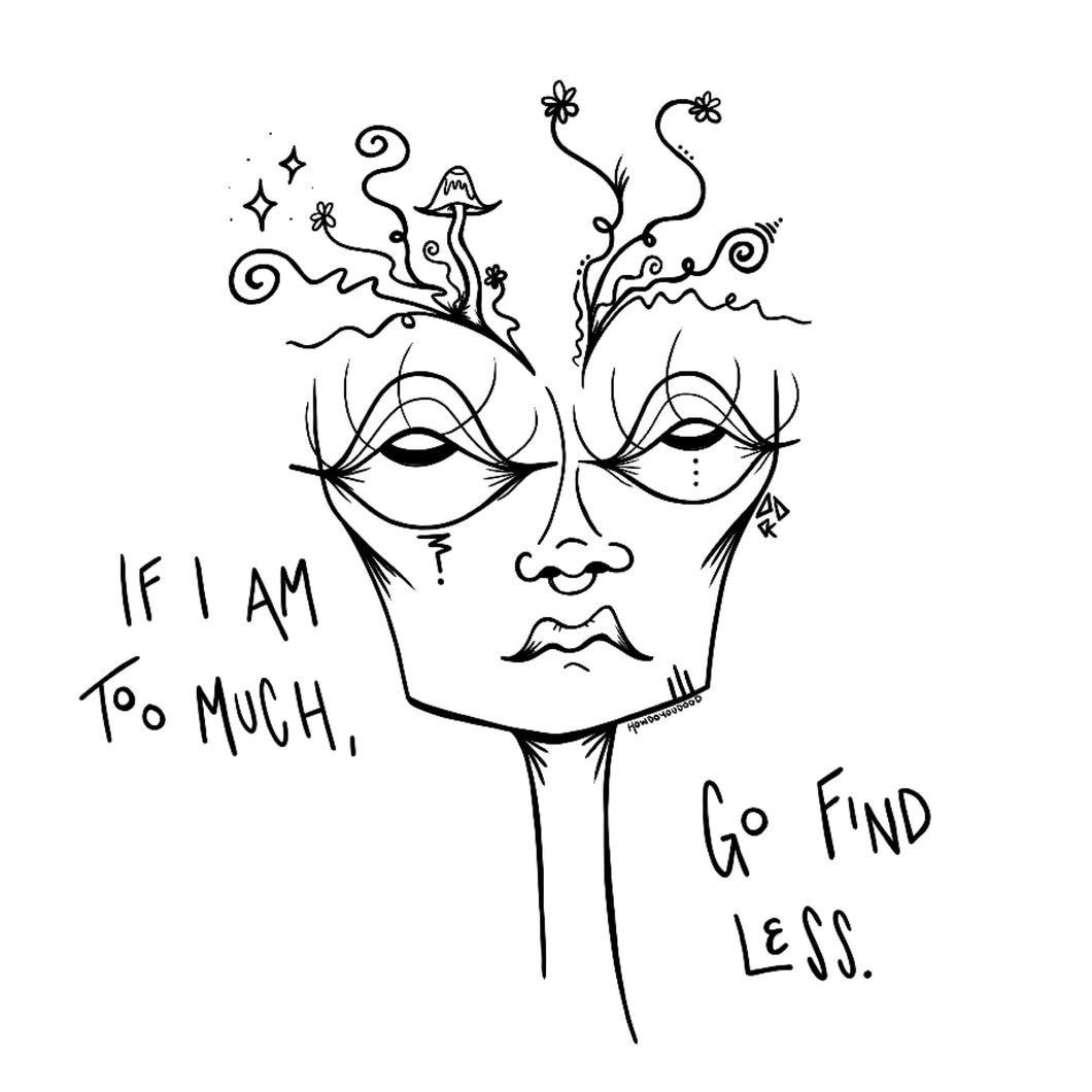 Go Find Less Print